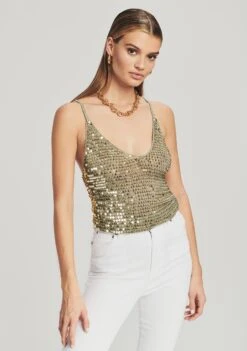 Molly Sequin Crochet Top