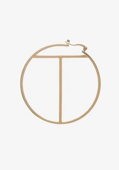 Hoop Letter Earring -Zesty Dresses Sales T 07ca6ed7 48d3 4ac6 96a0 a9a97bb67fc7